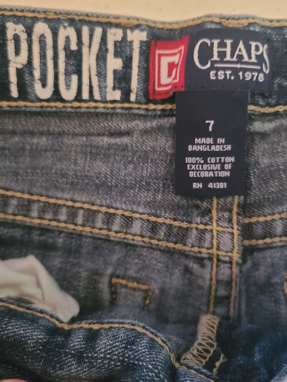 Set of 2 Boys Straight Leg Jeans Size 7 | Levi’s & Chaps | Adjustable Waist